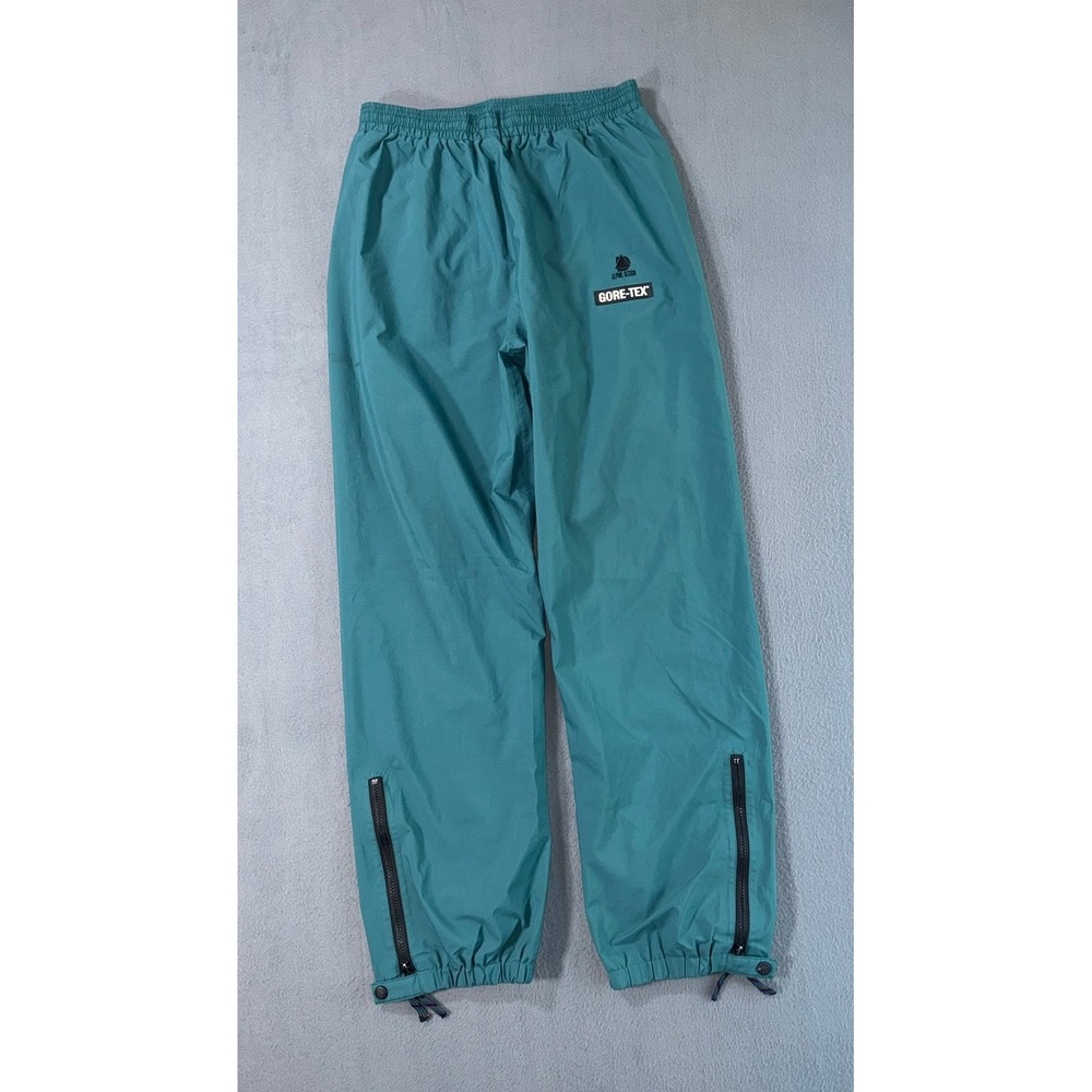 Alpine Design Gore-Tex Rain Pants Mens Medium Teal Green Vintage Hiking Trousers